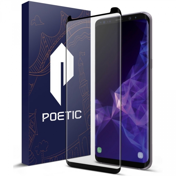 Poetic Galaxy S9 Temperli Cam Ekran Koruyucu (Siyah)