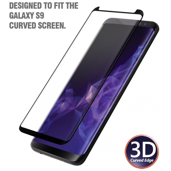Poetic Galaxy S9 Temperli Cam Ekran Koruyucu (Siyah)