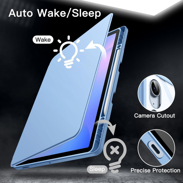 JETech Galaxy Tab S10 FE Plus Rotating Klf-Blue