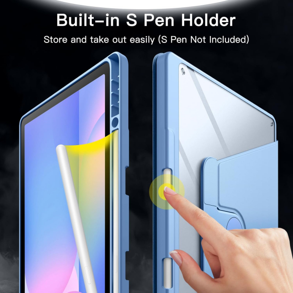 JETech Galaxy Tab S10 FE Plus Rotating Klf-Blue