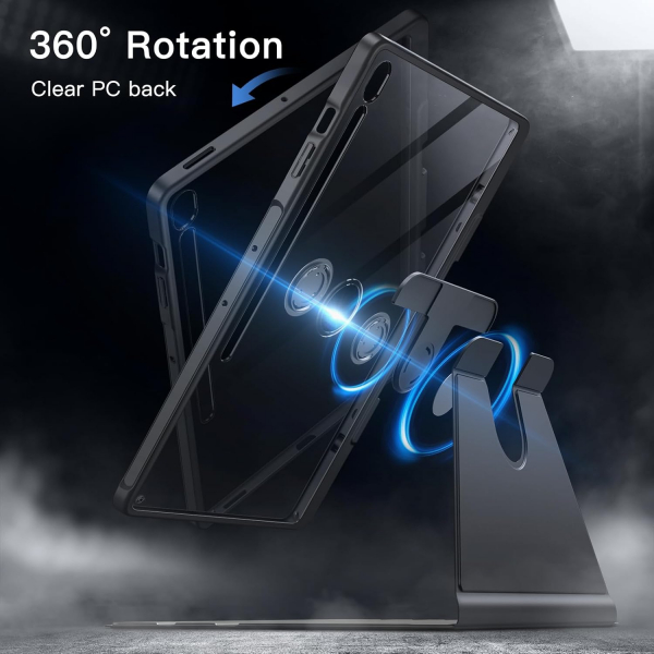 JETech Galaxy Tab S10 FE Plus Rotating Klf-Grey