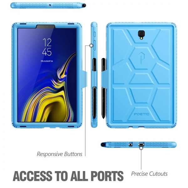 Poetic Galaxy Tab S4 TurtleSkin Serisi Klf (10.5 in)-Blue