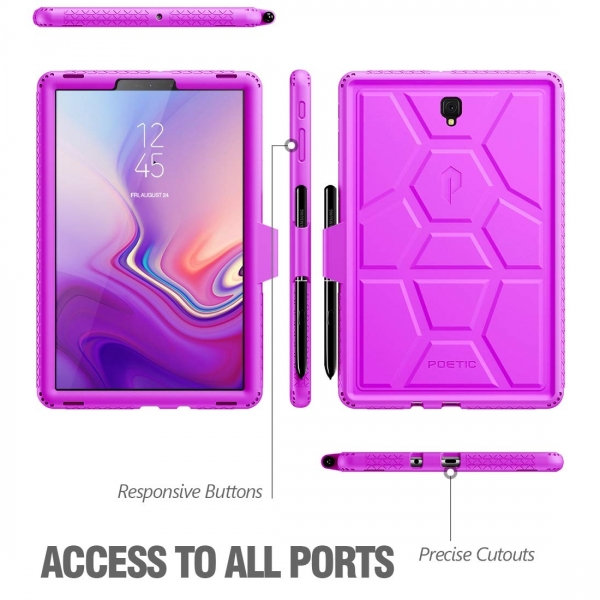 Poetic Galaxy Tab S4 TurtleSkin Serisi Klf (10.5 in)-Purple