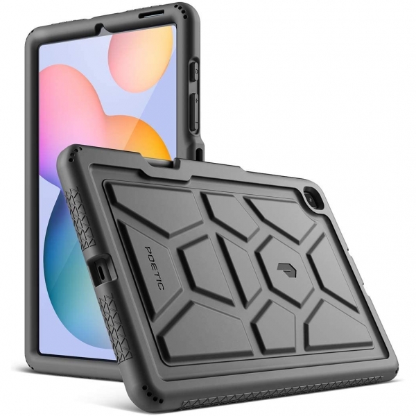 Poetic Galaxy Tab S6 Lite TurtleSkin Serisi Klf (10.4 in)-Black