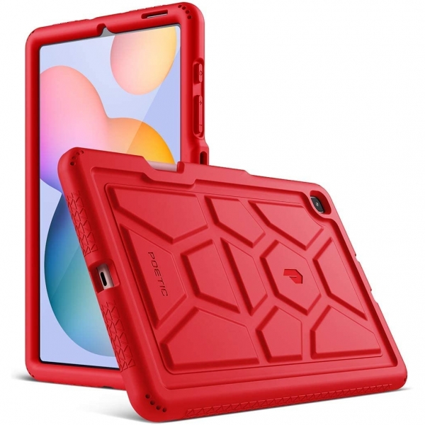 Poetic Galaxy Tab S6 Lite TurtleSkin Serisi Klf (10.4 in)-Red