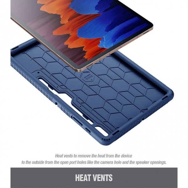 Poetic Galaxy Tab S7 Plus TurtleSkin Serisi Klf (12.4 in)-Blue
