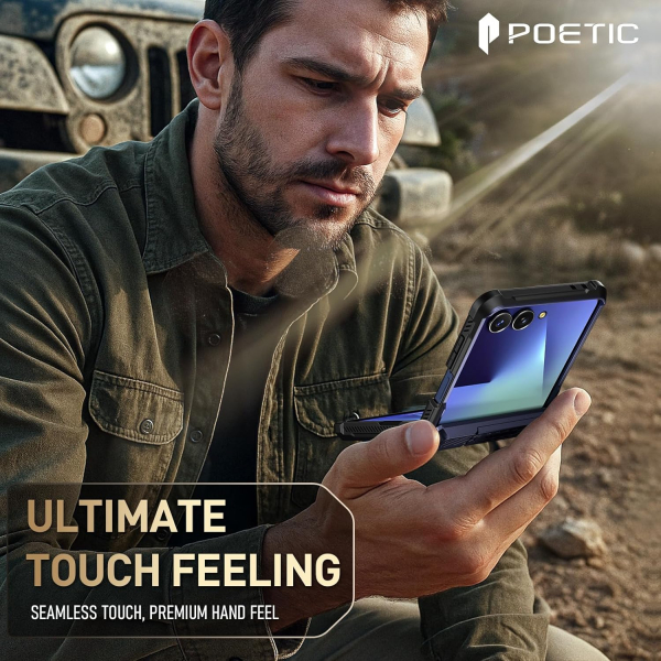 Poetic Galaxy Z Flip 7 Spartan Klf-Midnight Blue 