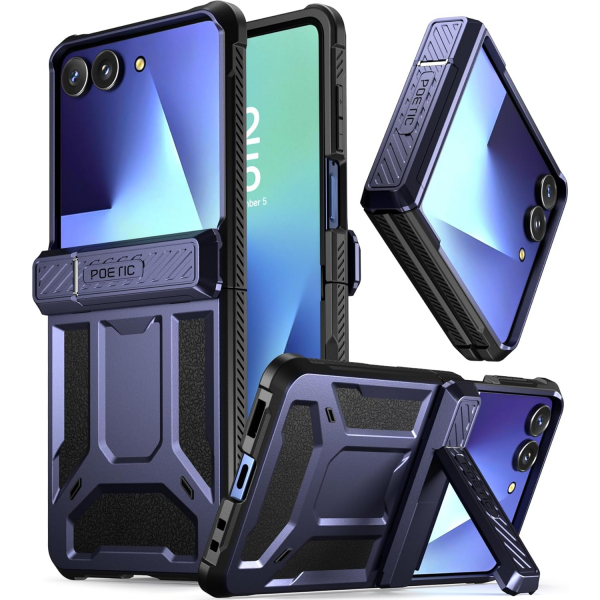 Poetic Galaxy Z Flip 7 Spartan Klf-Midnight Blue 