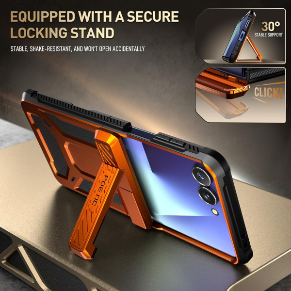 Poetic Galaxy Z Flip 7 Spartan Klf-Metallic Orange 