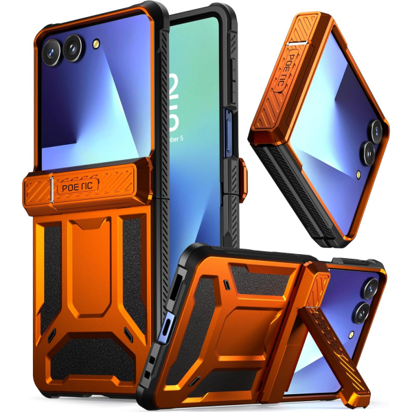Poetic Galaxy Z Flip 7 Spartan Klf-Metallic Orange 