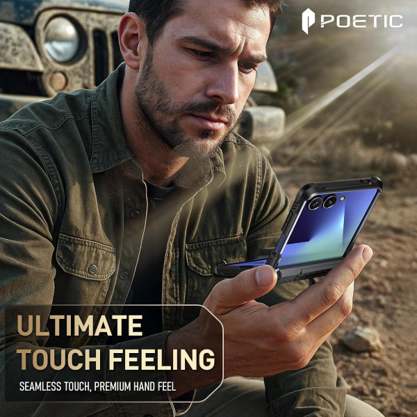 Poetic Galaxy Z Flip 7 Spartan Klf-Metallic Gun Metal 