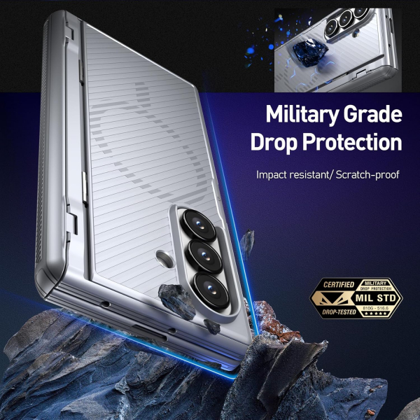 Poetic Galaxy Z Fold 7 Revolution Flex Klf-Silver Grey