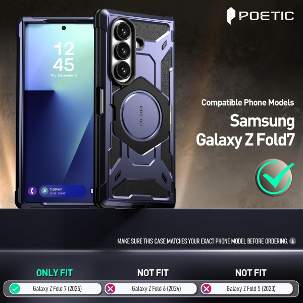 Poetic Galaxy Z Fold 7 Spartan Klf-Blue 