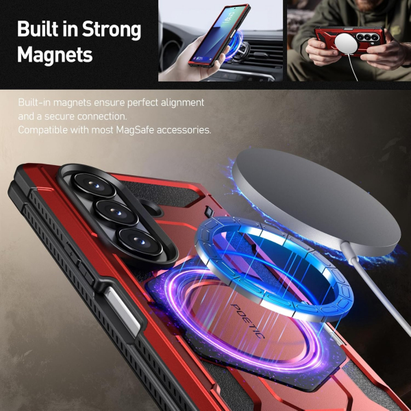 Poetic Galaxy Z Fold 7 Spartan Klf-Red