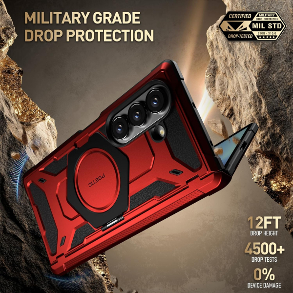 Poetic Galaxy Z Fold 7 Spartan Klf-Red