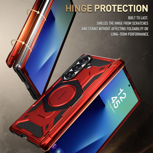 Poetic Galaxy Z Fold 7 Spartan Klf-Red