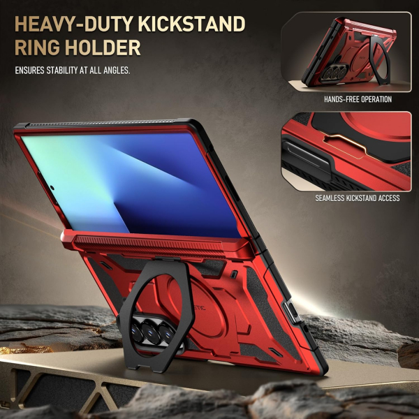 Poetic Galaxy Z Fold 7 Spartan Klf-Red