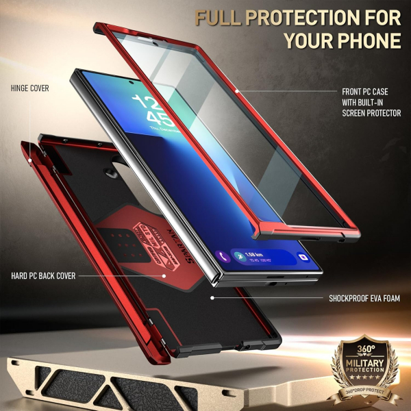 Poetic Galaxy Z Fold 7 Spartan Klf-Red
