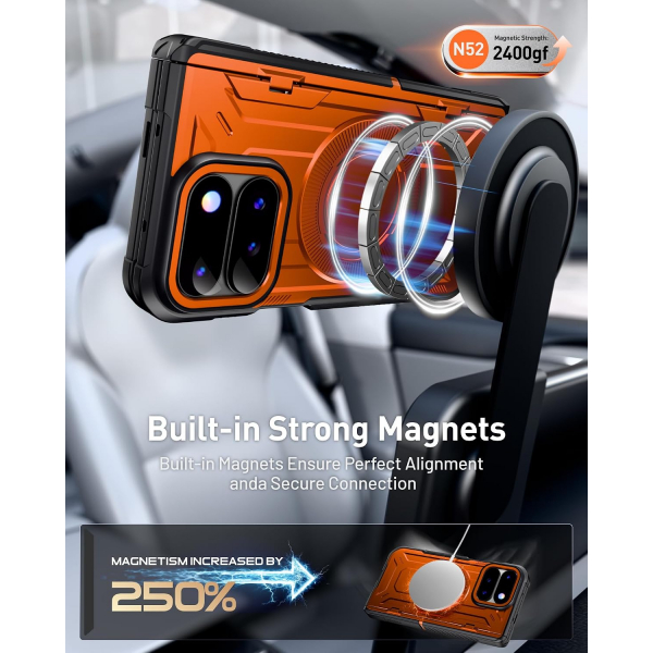 Poetic Google Pixel 11 Pro Fold Tam Korumal� K�l�f -Metallic Orange