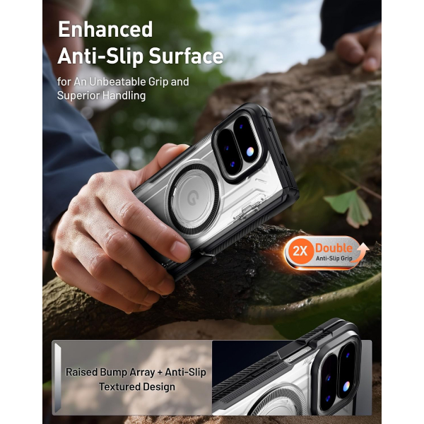 Poetic Google Pixel 11 Pro Fold Tam Korumal� K�l�f -Black Clear