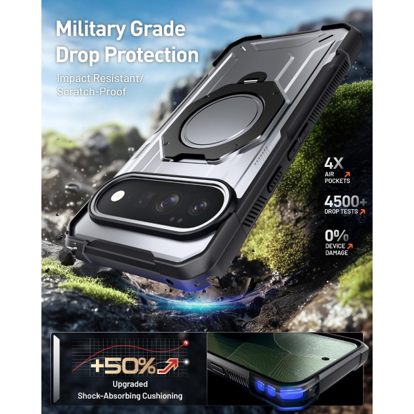 Poetic Google Pixel 11 Pro XL D�ner Standl� K�l�f-Metallic Gun Metal