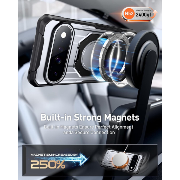 Poetic Google Pixel 11 Pro XL D�ner Standl� K�l�f-Metallic Gun Metal