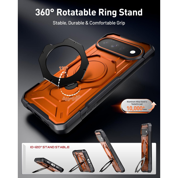 Poetic Google Pixel 11 Pro XL D�ner Standl� K�l�f-Metallic Orange