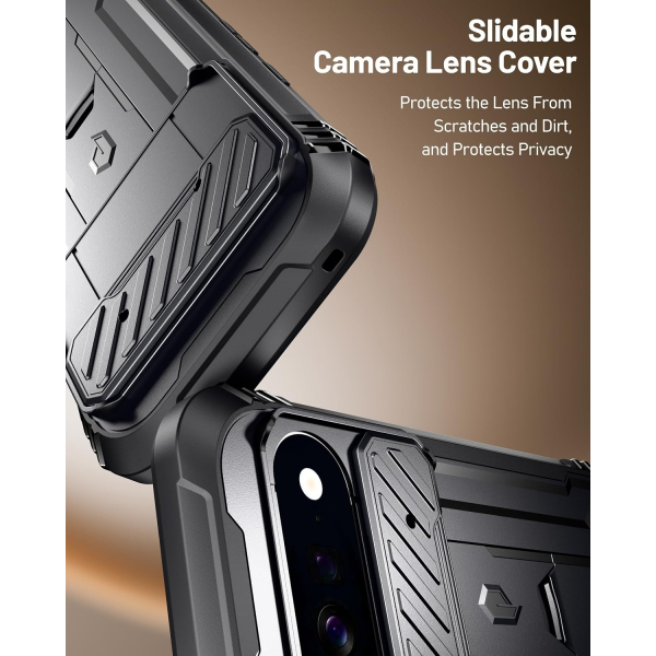 Poetic Google Pixel 11 Pro XL Standl� Tam Koruma K�l�f -Black