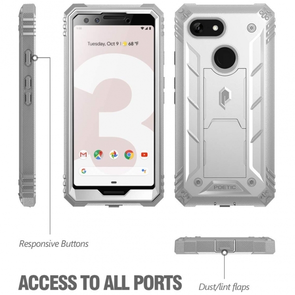 Poetic Google Pixel 3 Revolution Serisi Klf-White