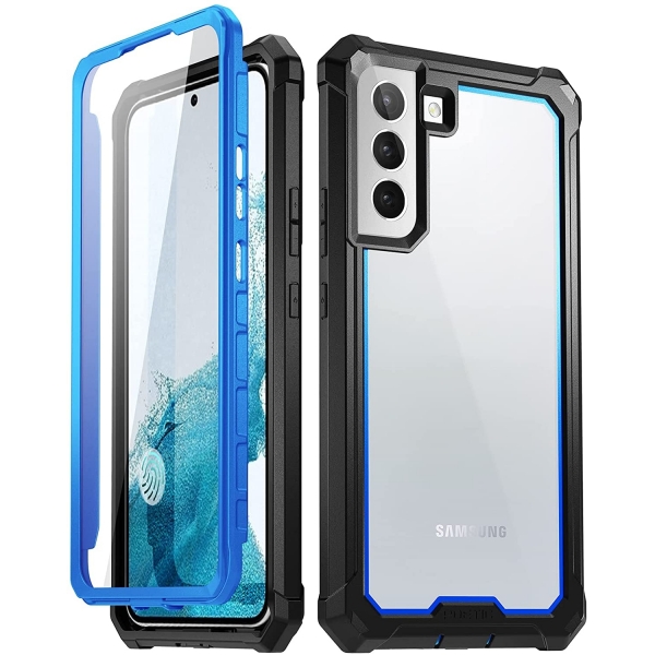 Poetic Guardian Serisi Galaxy S22 Klf (MIL-STD-810G)-Blue