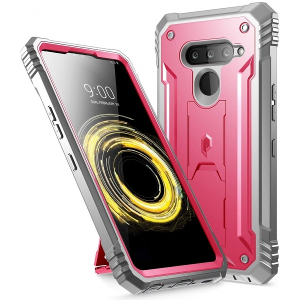 Poetic LG V50 Revolution Serisi Klf (MIL-STD-810G)-Pink