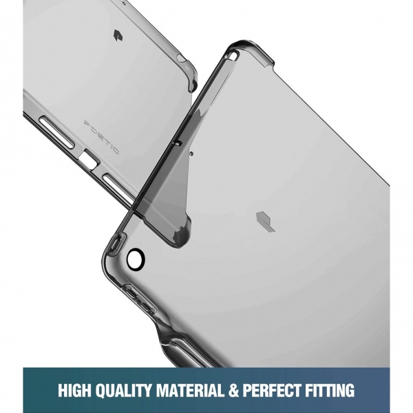 Poetic Apple iPad Lumos Serisi effaf Klf (10.2 in)-Transparent Gray