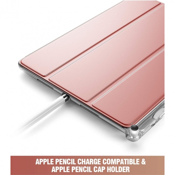 Poetic iPad Lumos X Serisi Kalem Blmeli Klf (10.2 in)-Rose Gold