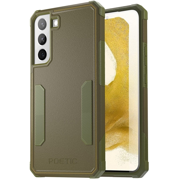 Poetic Neon Serisi Galaxy S22 Klf (MIL-STD-810G)-Military Green