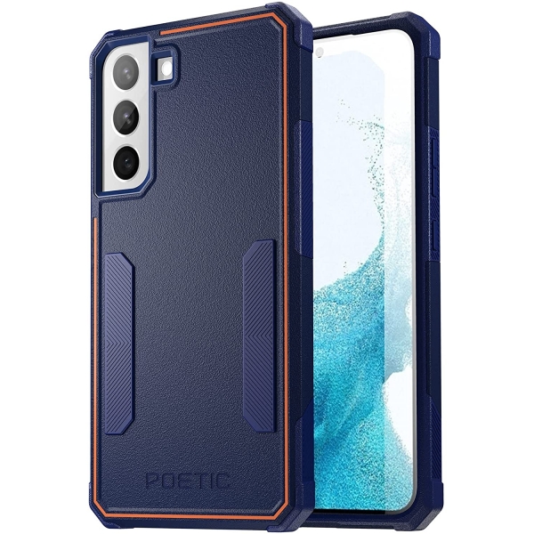 Poetic Neon Serisi Galaxy S22 Klf (MIL-STD-810G)-Navy Blue