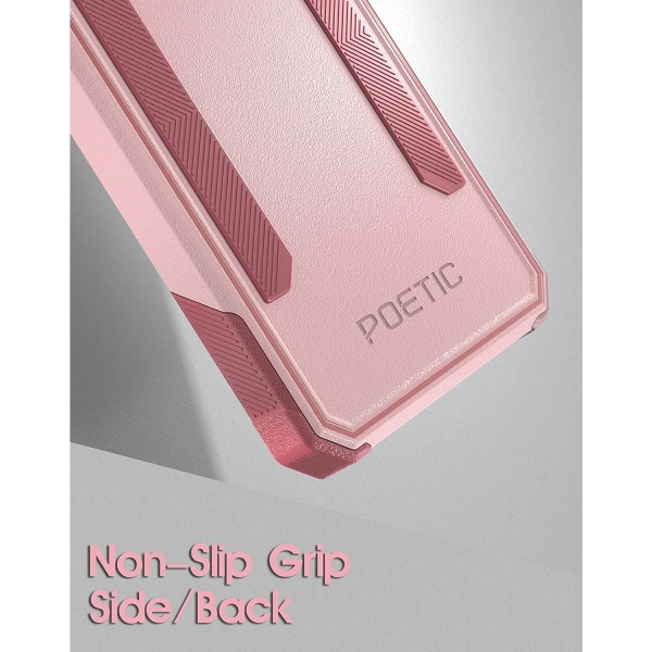 Poetic Neon Serisi Galaxy S22 Ultra Kılıf (MIL-STD-810G)-Light Pink