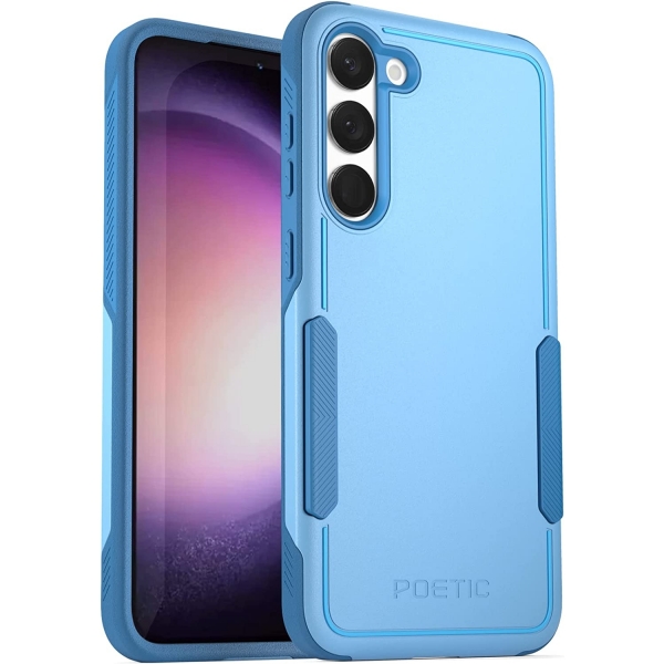 Poetic Neon Serisi Galaxy S23 Klf (MIL-STD-810G)-Sky Blue