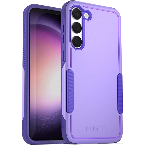 Poetic Neon Serisi Galaxy S23 Klf (MIL-STD-810G)-Purple