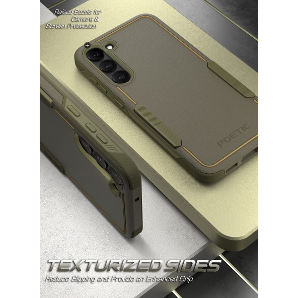 Poetic Neon Serisi Galaxy S23 Klf (MIL-STD-810G)-Military Green