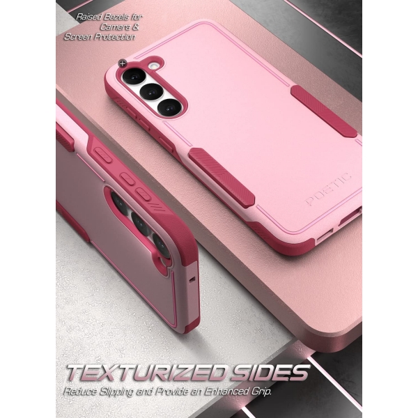 Poetic Neon Serisi Galaxy S23 Plus Klf (MIL-STD-810G)-Light Pink