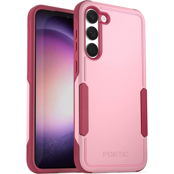 Poetic Neon Serisi Galaxy S23 Klf (MIL-STD-810G)-Light Pink