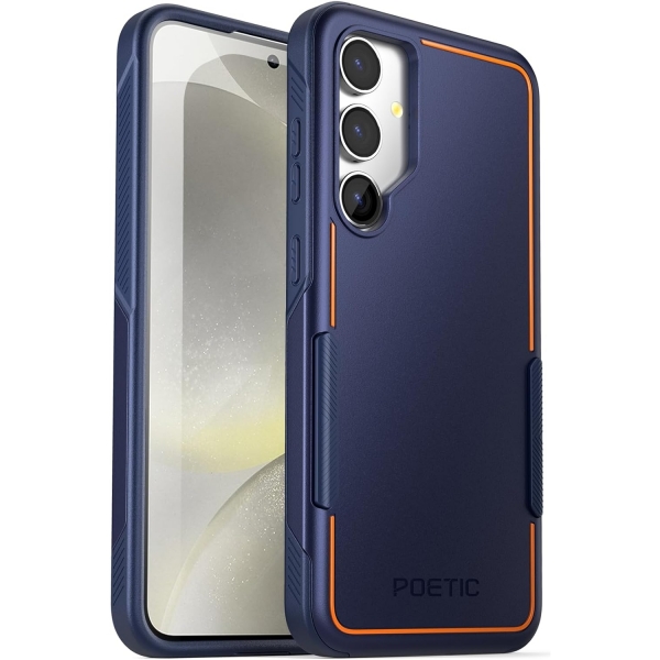 Poetic Neon Serisi Galaxy S24 Klf (MIL-STD-810G)-Navy Blue