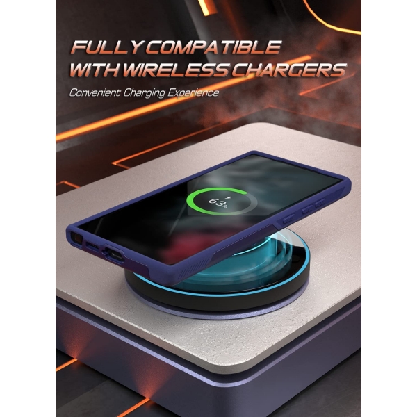 Poetic Neon Serisi Galaxy S23 Ultra Klf (MIL-STD-810G)-Navy Blue