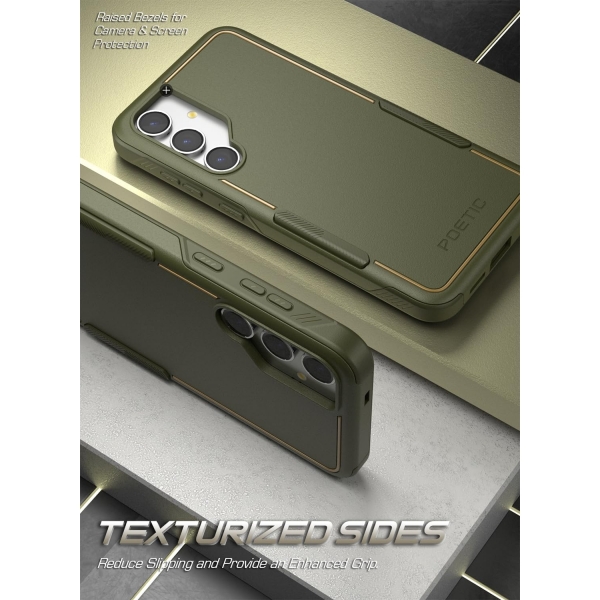 Poetic Neon Serisi Galaxy S24 Plus Klf (MIL-STD-810G)-Military Green