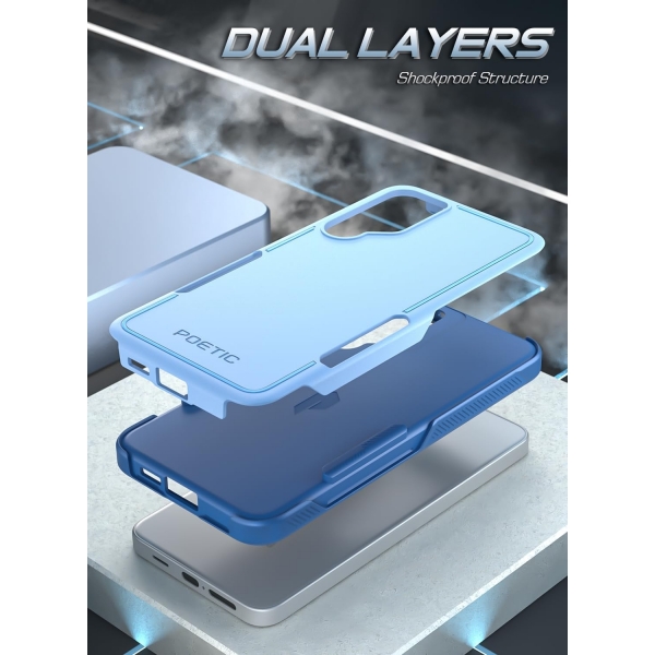 Poetic Neon Serisi Galaxy S24 Plus Klf (MIL-STD-810G)-Sky Blue