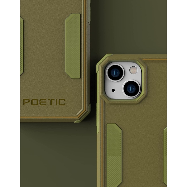 Poetic Neon Serisi iPhone 13 Mini Darbeye Dayankl Koruyucu Klf-Military Green