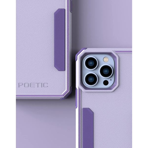 Poetic Neon Serisi iPhone 13 Pro Darbeye Dayankl Koruyucu Klf-Purple