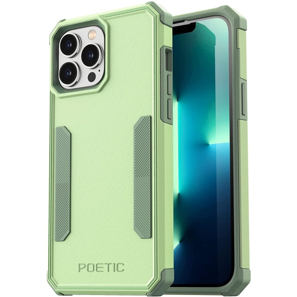 Poetic Neon Serisi iPhone 13 Pro Darbeye Dayankl Koruyucu Klf-Mint