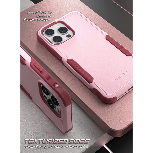 Poetic Neon Serisi iPhone 14 Pro Max Darbeye Dayankl Koruyucu Klf-Light Pink