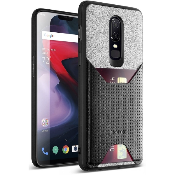 Poetic OnePlus 6 Nubuk Kartlkl Klf-Black